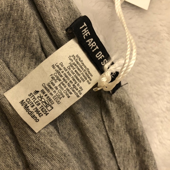 The Art of Style Uplift Off the Shoulder Top Heather Gray - Picture 3 of 4